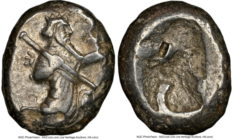 ACHAEMENID PERSIA. Xerxes II-Artaxerxes III (ca. 400-340 BC). AR siglos (16mm). ...