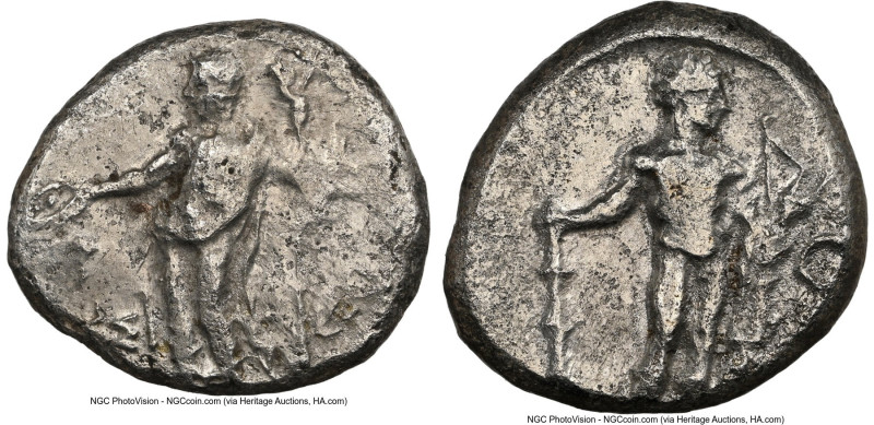 CILICIA. Issus. Ca. 400-370 BC. AR stater (23mm, 7h). NGC Fine. IΣΣI, Apollo sta...