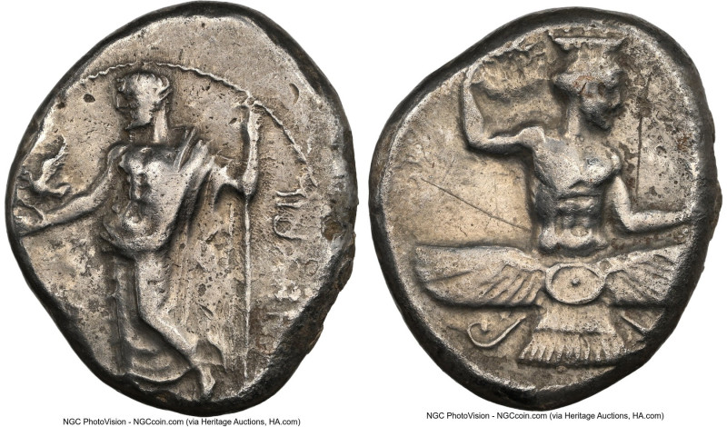 CILICIA. Mallus. Tiribazus (ca. 388-380 BC). AR stater (23mm, 5h). NGC Choice Fi...
