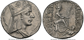 ARMENIAN KINGDOM. Tigranes II the Great (95-56 BC). AR tetradrachm (28mm, 15.67 gm, 1h). NGC AU 5/5 - 3/5. Tigranocerta, ca. 80-68 BC. Diademed and dr...
