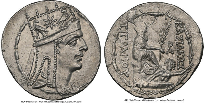 ARMENIAN KINGDOM. Tigranes II the Great (95-56 BC). AR tetradrachm (27mm, 15.88 ...