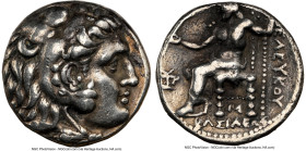 SELEUCID KINGDOM. Seleucus I Nicator (312-281 BC). AR tetradrachm (23mm, 16.86 gm, 10h). NGC VF 4/5 - 4/5. Posthumous type of Alexander III the Great ...