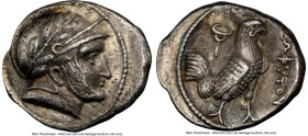 BACTRIA. Early Hellenistic Era. Sophytes (ca. mid-3rd century BC). AR drachm (17mm, 3.61 gm, 7h). NGC Choice XF 5/5 - 2/5, edge filing. Male head righ...