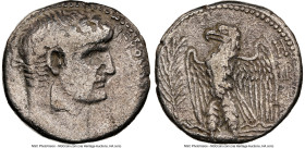 SYRIA. Antioch. Nero (AD 54-68). AR tetradrachm (26mm, 1h). NGC Fine, graffito, flan flaw. Dated Caesarean Era Year 110 and Regnal Year 8 (AD 61/2). N...