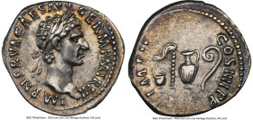 Nerva (AD 96-98). AR denarius (17mm, 3.13 gm, 12h). NGC Choice XF 5/5 - 4/5. Rome. IMP NERVA CAES AVG- GERM P M TR POT II, laureate head of Nerva righ...