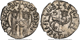 Cilician Armenia. Hetoum I 1/2 Tram ND (1226-1270) MS61 NGC, AC-346, 1.54gm. A more elusive issue than the one tram denomination and this offering's "...