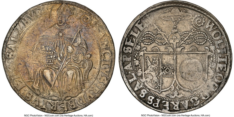 Salzburg. Wolf Dietrich von Raitenau Taler ND (1587-1612) AU Details (Cleaned) N...