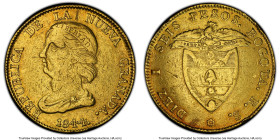 Nueva Granada gold 16 Pesos 1844-RS XF Details (Tooled) PCGS, Bogota mint, KM94.1, Restrepo-211.15. HID09801242017 © 2022 Heritage Auctions | All Righ...