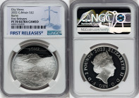 Elizabeth II silver Proof "Rome" 2 Pounds (1 oz) 2022 PR70 Ultra Cameo NGC, Limited Edition Presentation: 1,000. City Views series. First Releases. Ac...