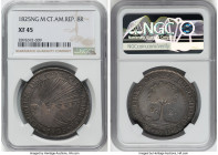 Central American Republic 8 Reales 1825 NG-M XF45 NGC, Nueva Guatemala mint, KM4. HID09801242017 © 2022 Heritage Auctions | All Rights Reserved