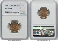 Republic Centavo 1881 MS63 Red and Brown NGC, KM202.2. HID09801242017 © 2022 Heritage Auctions | All Rights Reserved