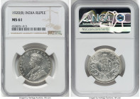 British India. George V Rupee 1920-(b) MS61 NGC, Bombay mint, KM524. HID09801242017 © 2022 Heritage Auctions | All Rights Reserved