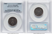 Lucca. Carlo Ludovico I Soldo 1841 MS64 Brown PCGS, KM34a. Finest known at PCGS by a full two points. HID09801242017 © 2022 Heritage Auctions | All Ri...