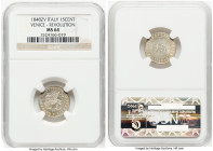 Venice. Revolutionary 15 Centesimi 1848-ZV MS64 NGC, Venice mint, KM801. HID09801242017 © 2022 Heritage Auctions | All Rights Reserved
