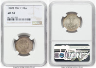 Vittorio Emanuele III Lira 1902-R MS64 NGC, Rome mint, KM32. HID09801242017 © 2022 Heritage Auctions | All Rights Reserved