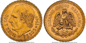 Estados Unidos gold 2-1/2 Pesos 1948 MS66 NGC, Mexico City mint, KM463. An NGC "Top Pop". From the Robert S. Sloan Collection HID09801242017 © 2022 He...