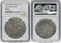 Zeeland. Provincial Lion Daalder 1649 MS62 NGC, Middleburg mint, KM16, Dav-4872. HID09801242017 © 2022 Heritage Auctions | All Rights Reserved