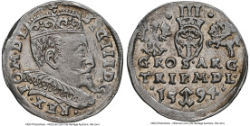 Lithuania. Sigismund III Vasa 3 Groszy 1594 AU58 NGC, Vilnius mint, Gum-1335. HID09801242017 © 2022 Heritage Auctions | All Rights Reserved