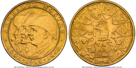 Mihai I gold "Romanian Kings" 20 Lei 1944 MS61 NGC, Bucharest mint, KM-XM13, Fr-21. "Ardealul Nostru" commemorative medallic issue. HID09801242017 © 2...