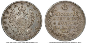 Alexander I Rouble 1822 CПБ-ПД, XF40 PCGS, St. Petersburg mint, KM-C130, Bit-135. HID09801242017 © 2022 Heritage Auctions | All Rights Reserved