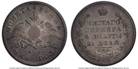 Nicholas I Rouble 1828 CПБ-HГ VF35 PCGS, St. Petersburg mint, KM-C161, Bit-106. HID09801242017 © 2022 Heritage Auctions | All Rights Reserved