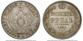 Nicholas I Rouble 1840 CПБ-HГ XF45 PCGS, St. Petersburg mint, KM-C168.1. HID09801242017 © 2022 Heritage Auctions | All Rights Reserved