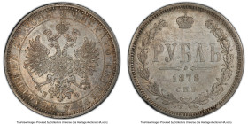 Alexander II Rouble 1878 CПБ-HФ XF Details (Cleaned) PCGS, St. Petersburg mint, KM-Y25, Bit-92. HID09801242017 © 2022 Heritage Auctions | All Rights R...