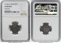 Philip V Real 1733 S-PA VF Details (Tooled) NGC, Seville mint, KM354. HID09801242017 © 2022 Heritage Auctions | All Rights Reserved