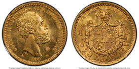 Oscar II gold 20 Kronor 1889-EB MS63 PCGS, Stockholm mint, KM748, Fr-93a. HID09801242017 © 2022 Heritage Auctions | All Rights Reserved