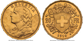 Confederation gold 20 Francs 1910-B MS65 NGC, Bern mint, KM35.1. From the Robert S. Sloan Collection HID09801242017 © 2022 Heritage Auctions | All Rig...