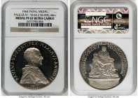 Pope Paul VI 3-Piece Certified Lot of silver Medals NGC, 1) Proof "Year 2" Medal 1964 PR63 Ultra Cameo. 44mm 2) "Cardinal Aloisi Masella" Medal 1963 M...