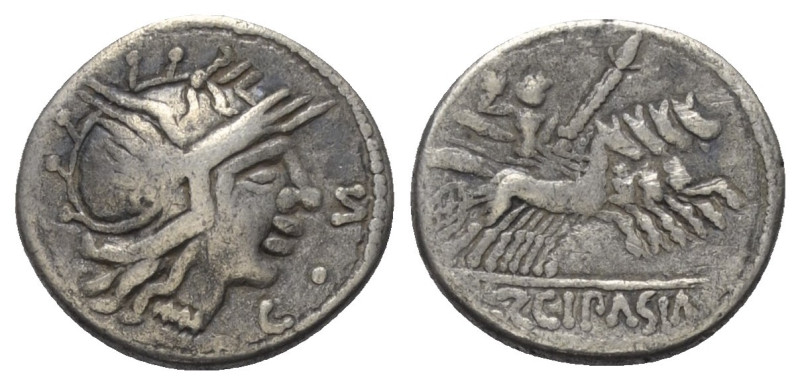 Imitationen römischer Münzen.


Imitation eines republikanischen Denars (Silb...