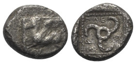 Dynasten von Lykien. Kuprilli (ca. 470 - 435 v. Chr.).

 1/3 Stater (Tetrobol, Silber).
Vs: Pegasos nach links fliegend.
Rs: Triskeles in vertieft...