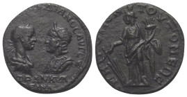 Moesia Inferior. Tomis. Gordianus III. (238 - 244 n. Chr.) und Tranquillina.

 Bronze.
Vs: Drapierte Büsten des Gordianus und der Tranquillina eina...