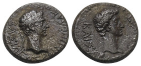 Königreich Thrakien. Rhoimetalkes I. (11 v. - 12. n. Chr.). Augustus (27 v. - 14 n. Chr.).

 Bronze.
Vs: Kopf des Rhoimetalkes mit Diadem rechts.
...