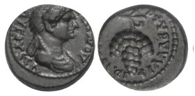 Lydien. Philadelphia (Neokaisareia). Domitia (81 - 96 n. Chr.).

 Bronze. 82 - 96 n. Chr.
Magistrat Lagetas.

Vs: Drapierte Büste rechts.
Rs: We...