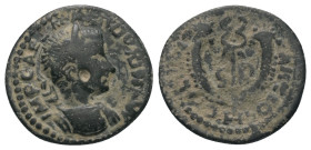 Pisidien. Antiochia. Gordianus III. (238 - 244 n. Chr.).

 Bronze.
Vs: IMP CAES M ANT GORDIANVS. Büste mit Lorbeerkranz und Panzer rechts.
Rs: ANT...