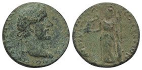 Kilikien. Seleukeia am Kalykadnos. Antoninus Pius (138 - 161 n. Chr.).

 Bronze.
Vs: Büste des Antoninus Pius mit Lorbeerkranz rechts.
Rs: Athena ...