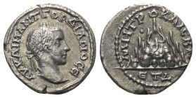 Kappadokien. Kaisareia (Caesarea). Gordianus III. (238 - 244 n. Chr.).

 Drachme (Silber). 241 / 242 n. Chr. (Jahr 4).
Vs: Büste mit Lorbeerkranz r...