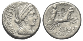 P Crepusius, C. Mamilius Limetanus und L. Censorinus.

 Denar (Silber). 82 v. Chr. Rom.
Vs: L CENSORIN. Drapierte und verschleierte Büste der Venus...