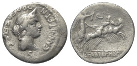 C. Annius und L. Fabius Hispaniensis.

 Denar (Silber). 82 - 81 v. Chr. Münzstätte in Norditalien oder Spanien.
Vs: C ANNI T F T N PRO COS EX S C. ...