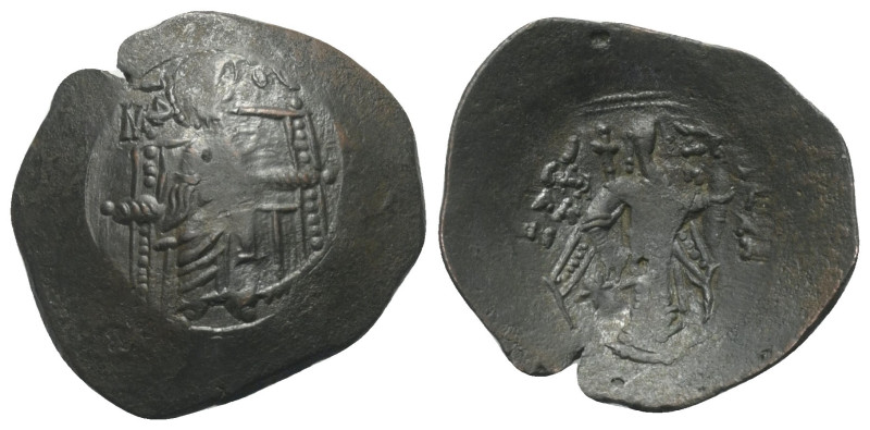 Isaak II. Angelus (1185 - 1195 n. Chr.).

 Aspron Trachy (Billon). Constantino...