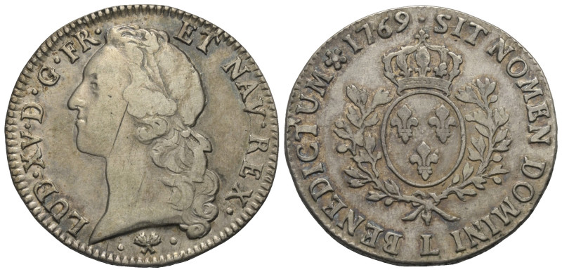 Frankreich. Königreich. Ludwig XV. (1715 - 1774).

 Ecu au bandeau (Silber). 1...