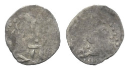Osmanen. Ahmed III. (1115 - 1143 H. / 1703 - 1730).

 Akce (Silber). 1115 H. Kostantiniye.
11 mm. 0,16 g. 

OC -; Damali 23-K-G12a.
 Sehr selten...
