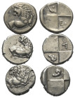 Griechische Münzen - Lots.


Thrakischer Chersones (Thrakien).

Lot (3 Stück, Silber): Hemidrachme; ca. 4. Jhdt. v. Chr.

Sehr schön.

Verkau...