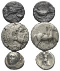 Griechische Münzen - Lots.


Unter anderem: Amyntas III. (Königreich Makedonien) / Sikyon (Sikyonien).

Lot (3 Stück, Silber): verschiedene Nomin...