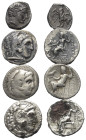 Griechische Münzen - Lots.


Philippos II. / Alexander III. (Königreich Makedonien).

Lot (4 Stück, Silber): Drachme, 1/5 Tetradrachme; ca. 4. - ...