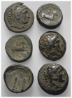 Griechische Münzen - Lots.


Philippos II. / Alexander III. (Königreich Makedonien).

Lot (6 Stück): Bronze; ca. 4. - 3. Jhdt. v. Chr.

Sehr sc...