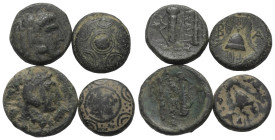 Griechische Münzen - Lots.


Alexander III. (Königreich Makedonien).

Lot (4 Stück): Bronze; ca. 4. - 3. Jhdt. v. Chr.

Sehr schön - fast sehr ...