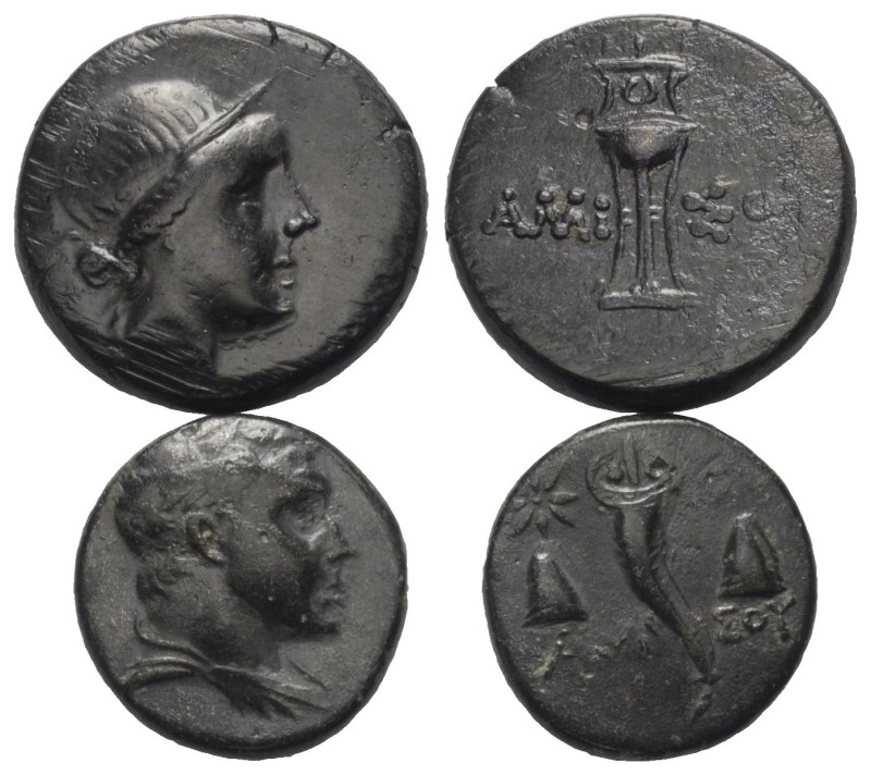 Griechische Münzen - Lots.


Amisos (Pontos).

Lot (2 Stück): Bronze; ca. 2...